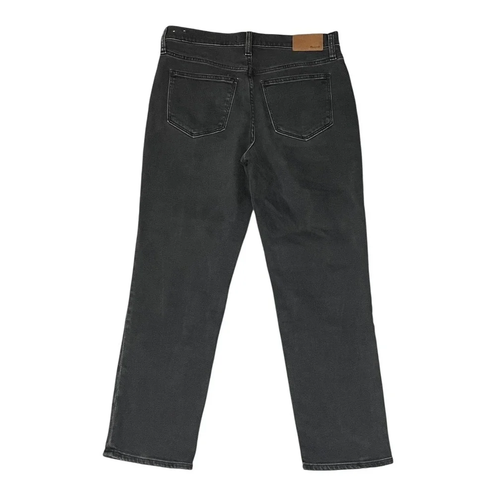 2 for $20 Madewell Girljean Adolpha Black Wash Denim Ripped Knee Womens Size 27